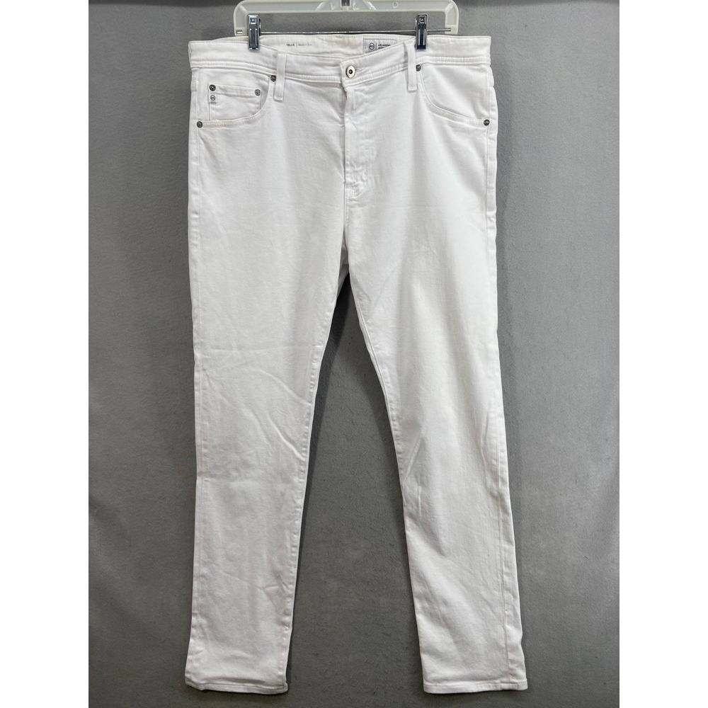 AG Adriano Goldschmied Jeans‎ Sz 38x34 Tellis Modern Slim White